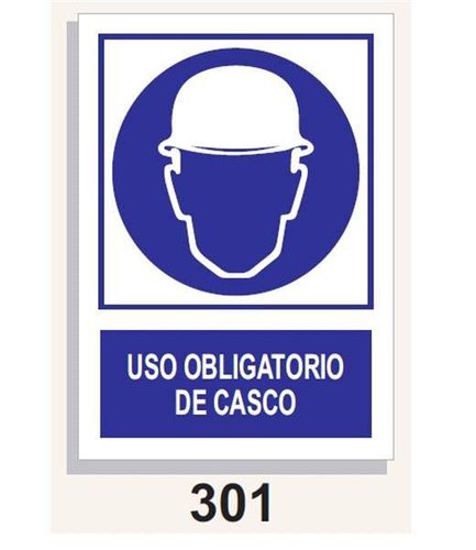 Señal Obligación 301 Uso Obligatorio Casco