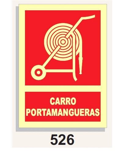 Señal Contraincendios 526 Carro Portamanguera