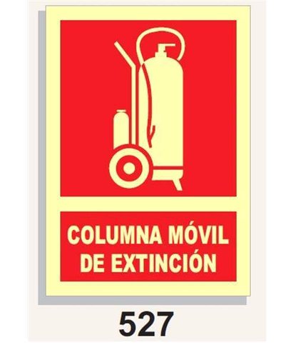 Señal Contraincendios 527 Columna móvil de extinción