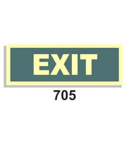 Señal Vías de Evacuación 705 Exit
